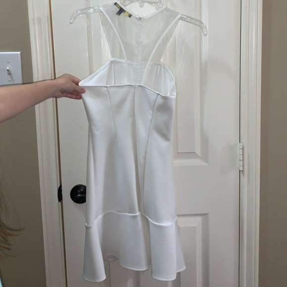 White Form Fitted Dress - Picture 2 of 3